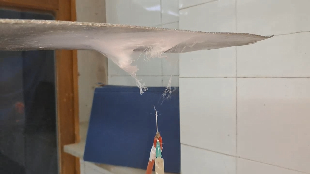 Electrospinning: Solutions of Polystyrene and Polyvinylidene Difluoride in Dimethylformamide